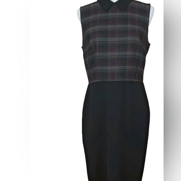 LOFT Dresses & Skirts - Ann Taylor Loft Plus Sleeveless Plaid Bodice Dress New With Tags